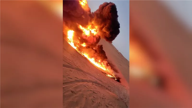 عناصر تخريبية تستهدف أنبوب النفط إلى الحدود مع مديرية عسيلان بشبوة 