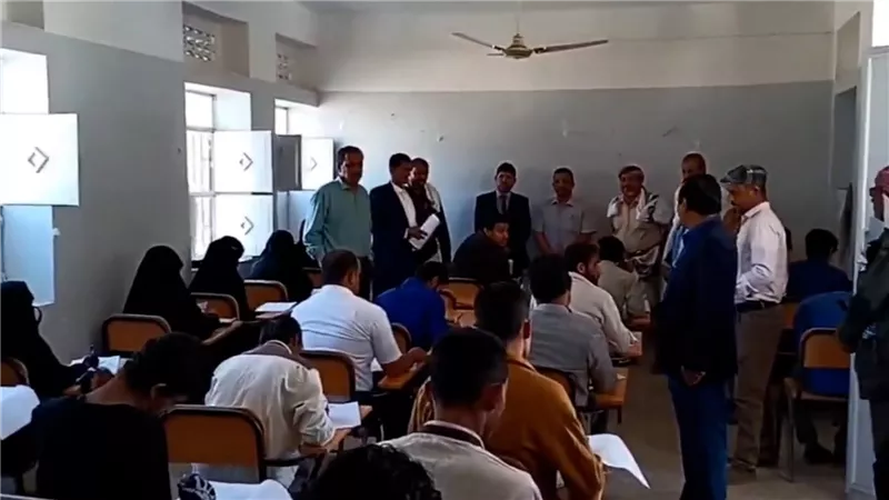 تدشين امتحانات الفصل الأول بكلية التربية ببيحان