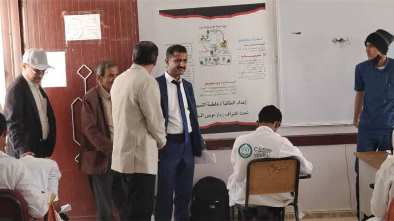 تدشين امتحانات الفصل الدراسي الأول بمعهد أمين ناشر بشبوة