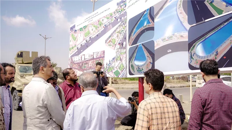 لملس يؤكد استمرار العمل في مشاريع تحسين المدينة وإبراز وجهها الحضاري
