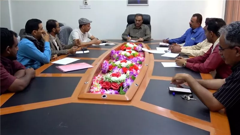 مناقشة الوضع التمويني لمادة الغاز بشبوة 
