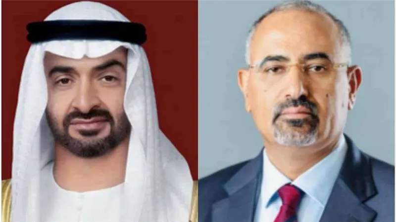 الرئيس الزُبيدي يُعزَّي الشيخ محمد بن زايد بوفاة عمه الشيخ طحنون بن محمد آل نهيان