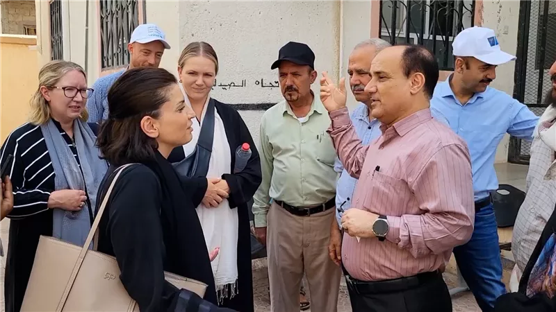 وفد من منظمة اليونيسف يزور مركز البساتين الصحي بدار سعد