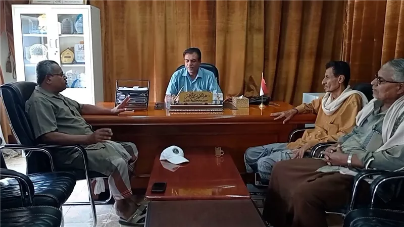 رئيس انتقالي القطن يناقش تدخلات المنظمات الدولية والمؤسسات المحلية بالمديرية 