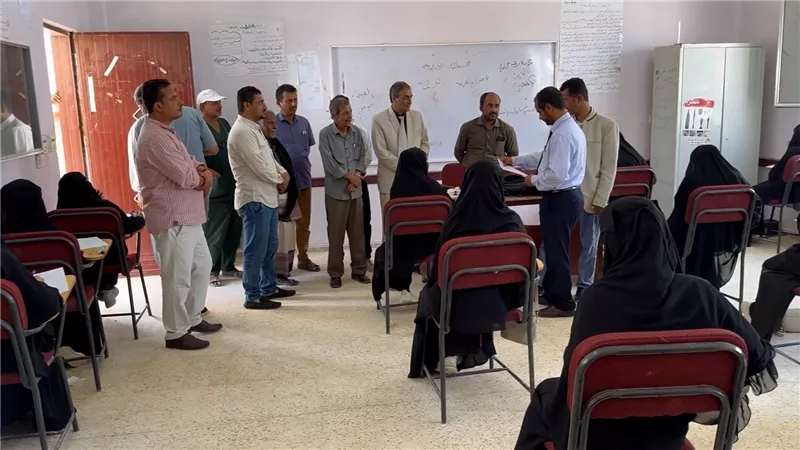 أمين محلي شبوة يدشن امتحانات القبول بمعهد أمين ناشر للعلوم الصحية