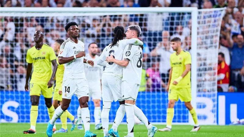 ريال مدريد يتخطى فياريال بثنائية فالفيريدي وفينسيوس