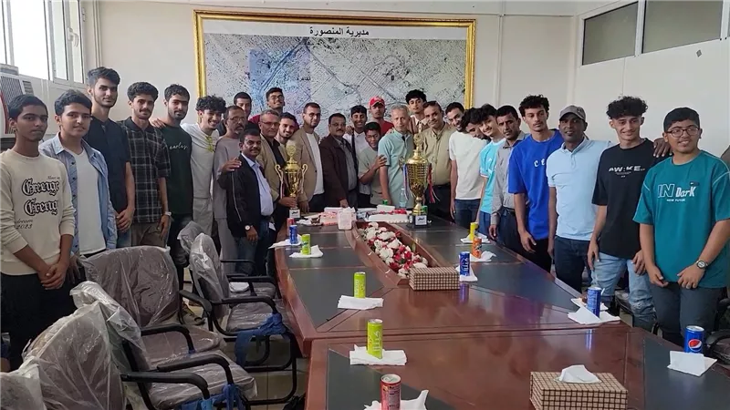 تكريم أبطال الفريق الأول والشباب لكرة الطائرة بنادي أهلي عدن