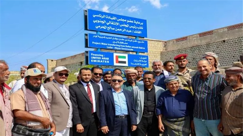 برعاية المحرّمي ودعم إماراتي.. مشروع مياه لودر يدخل مراحله الأخيرة