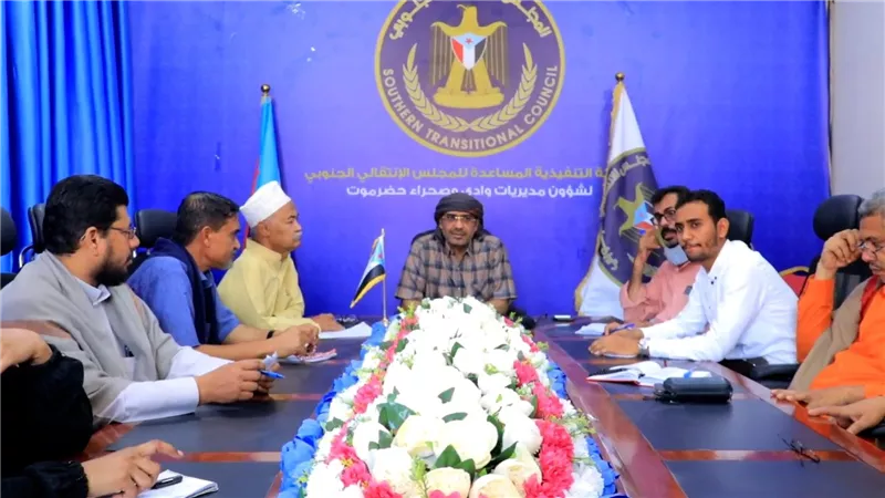 الهيئة المساعدة لانتقالي وادي حضرموت تثمن زيارة الرئيس الزُبيدي إلى المحافظة