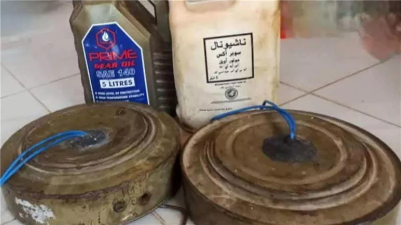 قوات دفاع شبوة تفكّك عبوات ناسفة زرعتها عناصر إرهابية في منطقة المصينعة