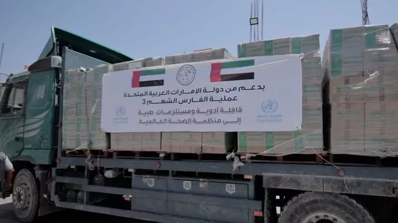 الإمارات تدعم القطاع الصحي في غزة بـ 65 طناً من المستلزمات الطبية