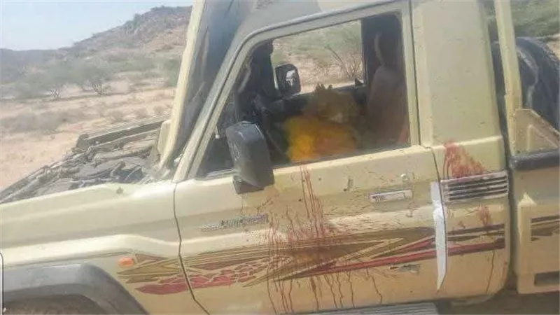 كمين مسلح لتنظيم القاعدة يستهدف القائد بالحزام الأمني مقبل المحوري بالوضيع