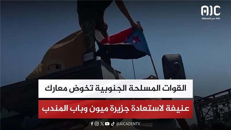 القوات المسلحة الجنوبية تخوض معارك عنيفة لاستعادة جزيرة ميون وباب المندب