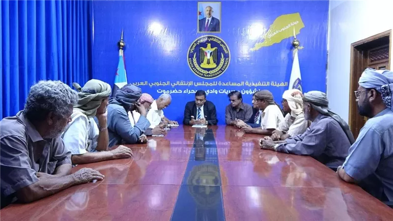 التميمي يناقش مع قيادة اتحاد قبائل الجنوب ترتيبات مليونية 14 أكتوبر بسيئون